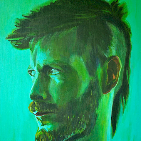 Portrait of musician, Jim Silk
