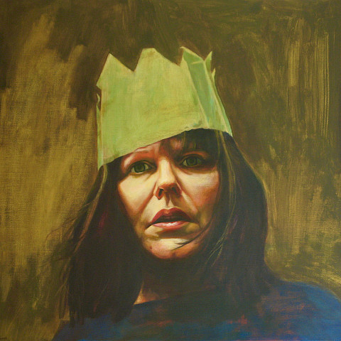 Self-portrait with Paper Hat